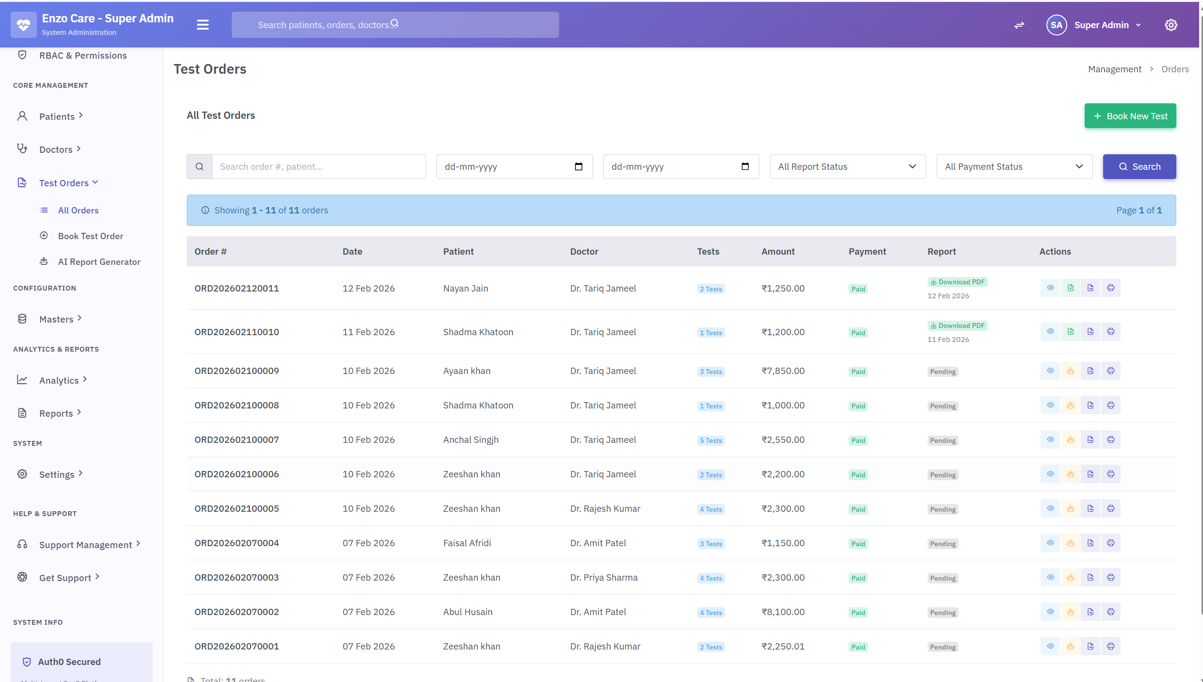 DiagnoAI Referral Management - Track and manage physician referrals